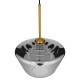 GloboStar® AMARIS 00873 Μοντέρνο Κρεμαστό Φωτιστικό Οροφής Μονόφωτο 1 x E27 Γυάλινο Φιμέ Νίκελ Φ30 x Υ22cm GloboStar® AMARIS 00873 Μοντέρνο Κρεμαστό Φωτιστικό Οροφής Μονόφωτο 1 x E27 Γυάλινο Φιμέ Νίκελ Φ30 x Υ22cm