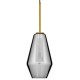 GloboStar® AMARIS 00874 Μοντέρνο Κρεμαστό Φωτιστικό Οροφής Μονόφωτο 1 x E27 Γυάλινο Φιμέ Νίκελ Φ17 x Υ30cm GloboStar® AMARIS 00874 Μοντέρνο Κρεμαστό Φωτιστικό Οροφής Μονόφωτο 1 x E27 Γυάλινο Φιμέ Νίκελ Φ17 x Υ30cm