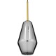 GloboStar® AMARIS 00874 Μοντέρνο Κρεμαστό Φωτιστικό Οροφής Μονόφωτο 1 x E27 Γυάλινο Φιμέ Νίκελ Φ17 x Υ30cm GloboStar® AMARIS 00874 Μοντέρνο Κρεμαστό Φωτιστικό Οροφής Μονόφωτο 1 x E27 Γυάλινο Φιμέ Νίκελ Φ17 x Υ30cm