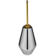 GloboStar® AMARIS 00874 Μοντέρνο Κρεμαστό Φωτιστικό Οροφής Μονόφωτο 1 x E27 Γυάλινο Φιμέ Νίκελ Φ17 x Υ30cm GloboStar® AMARIS 00874 Μοντέρνο Κρεμαστό Φωτιστικό Οροφής Μονόφωτο 1 x E27 Γυάλινο Φιμέ Νίκελ Φ17 x Υ30cm