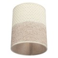 GloboStar® OASIS 00884 Μοντέρνο Φωτιστικό Τοίχου Απλίκα Μονόφωτο Μεταλλικό Μπεζ με Ξύλο Μ24 x Π18 x Υ32cm