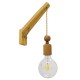 GloboStar® NOVO 00885 Vintage Φωτιστικό Τοίχου Απλίκα Μονόφωτο Μπεζ Ξύλινο με Σχοινί Μ7 x Π27 x Υ29-65cm GloboStar® NOVO 00885 Vintage Φωτιστικό Τοίχου Απλίκα Μονόφωτο Μπεζ Ξύλινο με Σχοινί Μ7 x Π27 x Υ29-65cm