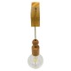GloboStar® NOVO 00885 Vintage Φωτιστικό Τοίχου Απλίκα Μονόφωτο Μπεζ Ξύλινο με Σχοινί Μ7 x Π27 x Υ29-65cm GloboStar® NOVO 00885 Vintage Φωτιστικό Τοίχου Απλίκα Μονόφωτο Μπεζ Ξύλινο με Σχοινί Μ7 x Π27 x Υ29-65cm