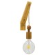 GloboStar® NOVO 00885 Vintage Φωτιστικό Τοίχου Απλίκα Μονόφωτο Μπεζ Ξύλινο με Σχοινί Μ7 x Π27 x Υ29-65cm GloboStar® NOVO 00885 Vintage Φωτιστικό Τοίχου Απλίκα Μονόφωτο Μπεζ Ξύλινο με Σχοινί Μ7 x Π27 x Υ29-65cm