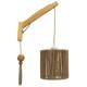 GloboStar® CASTI 00886 Vintage Φωτιστικό Τοίχου Απλίκα Μονόφωτο Μπεζ Ξύλινο με Σχοινί και Καπέλο Φ19 x Μ19 x Π35 x Υ30-85cm GloboStar® CASTI 00886 Vintage Φωτιστικό Τοίχου Απλίκα Μονόφωτο Μπεζ Ξύλινο με Σχοινί και Καπέλο Φ19 x Μ19 x Π35 x Υ30-85cm