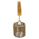 GloboStar® CASTI 00886 Vintage Φωτιστικό Τοίχου Απλίκα Μονόφωτο Μπεζ Ξύλινο με Σχοινί και Καπέλο Φ19 x Μ19 x Π35 x Υ30-85cm GloboStar® CASTI 00886 Vintage Φωτιστικό Τοίχου Απλίκα Μονόφωτο Μπεζ Ξύλινο με Σχοινί και Καπέλο Φ19 x Μ19 x Π35 x Υ30-85cm