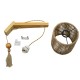 GloboStar® CASTI 00886 Vintage Φωτιστικό Τοίχου Απλίκα Μονόφωτο Μπεζ Ξύλινο με Σχοινί και Καπέλο Φ19 x Μ19 x Π35 x Υ30-85cm GloboStar® CASTI 00886 Vintage Φωτιστικό Τοίχου Απλίκα Μονόφωτο Μπεζ Ξύλινο με Σχοινί και Καπέλο Φ19 x Μ19 x Π35 x Υ30-85cm