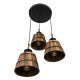 GloboStar® CEBU 00888 ΣΕΤ Vintage Κρεμαστό Φωτιστικό Οροφής Τρίφωτο 3 x E27 Μεταλλικό Ξύλινο Φ40 x Y210cm GloboStar® CEBU 00888 ΣΕΤ Vintage Κρεμαστό Φωτιστικό Οροφής Τρίφωτο 3 x E27 Μεταλλικό Ξύλινο Φ40 x Y210cm