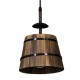 GloboStar® CEBU 00889 ΣΕΤ Vintage Κρεμαστό Φωτιστικό Οροφής Τρίφωτο 3 x E27 Μεταλλικό Ξύλινο Μ55.5 x Π18.5 x Y210cm GloboStar® CEBU 00889 ΣΕΤ Vintage Κρεμαστό Φωτιστικό Οροφής Τρίφωτο 3 x E27 Μεταλλικό Ξύλινο Μ55.5 x Π18.5 x Y210cm