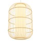 GloboStar® DE PARIS 00891 Vintage Κρεμαστό Φωτιστικό Οροφής Μονόφωτο 1 x E27 Καφέ Ξύλινο Μπαμπού Φ40 x Υ60cm GloboStar® DE PARIS 00891 Vintage Κρεμαστό Φωτιστικό Οροφής Μονόφωτο 1 x E27 Καφέ Ξύλινο Μπαμπού Φ40 x Υ60cm