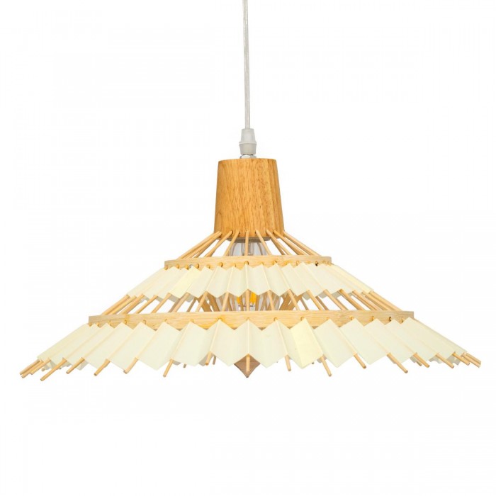 GloboStar® VENTALIA 00897 Vintage Κρεμαστό Φωτιστικό Οροφής Μονόφωτο 1 x E27 Μπεζ Ξύλινο Μπαμπού Φ40 x Y22cm GloboStar® VENTALIA 00897 Vintage Κρεμαστό Φωτιστικό Οροφής Μονόφωτο 1 x E27 Μπεζ Ξύλινο Μπαμπού Φ40 x Y22cm