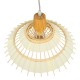 GloboStar® VENTALIA 00897 Vintage Κρεμαστό Φωτιστικό Οροφής Μονόφωτο 1 x E27 Μπεζ Ξύλινο Μπαμπού Φ40 x Y22cm GloboStar® VENTALIA 00897 Vintage Κρεμαστό Φωτιστικό Οροφής Μονόφωτο 1 x E27 Μπεζ Ξύλινο Μπαμπού Φ40 x Y22cm