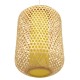 GloboStar® MAURITIUS 00901 Vintage Κρεμαστό Φωτιστικό Οροφής Μονόφωτο 1 x E27 Καφέ Ξύλινο Μπαμπού Φ40 x Y63cm