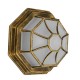 GloboStar® RUBY 00914 Vintage Μεταλλικό Φωτιστικό Πλαφονιέρα Οροφής - Απλίκα Τοίχου από Αλουμίνιο με Ντουί E27 Μονόφωτο Μπρούτζινο Σκουριά με Γαλακτερό Γυαλί Μ27 x Π27 x Υ12cm GloboStar® RUBY 00914 Vintage Μεταλλικό Φωτιστικό Πλαφονιέρα Οροφής - Απλίκα Τοίχου από Αλουμίνιο με Ντουί E27 Μονόφωτο Μπρούτζινο Σκουριά με Γαλακτερό Γυαλί Μ27 x Π27 x Υ12cm