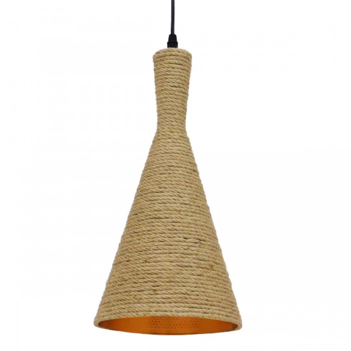 GloboStar® SHANGHAI ROPE 00918 Μοντέρνο Κρεμαστό Φωτιστικό Οροφής Μονόφωτο 1 x E27 με Μπεζ Σχοινί Καμπάνα Φ20 x Υ39cm GloboStar® SHANGHAI ROPE 00918 Μοντέρνο Κρεμαστό Φωτιστικό Οροφής Μονόφωτο 1 x E27 με Μπεζ Σχοινί Καμπάνα Φ20 x Υ39cm