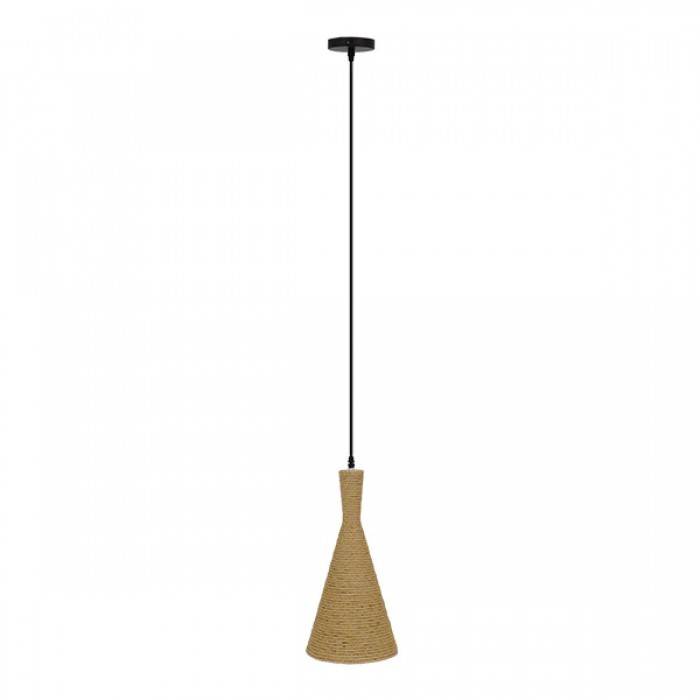 GloboStar® SHANGHAI ROPE 00918 Μοντέρνο Κρεμαστό Φωτιστικό Οροφής Μονόφωτο 1 x E27 με Μπεζ Σχοινί Καμπάνα Φ20 x Υ39cm GloboStar® SHANGHAI ROPE 00918 Μοντέρνο Κρεμαστό Φωτιστικό Οροφής Μονόφωτο 1 x E27 με Μπεζ Σχοινί Καμπάνα Φ20 x Υ39cm