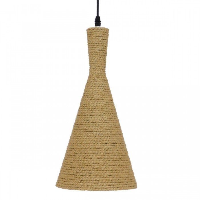 GloboStar® SHANGHAI ROPE 00918 Μοντέρνο Κρεμαστό Φωτιστικό Οροφής Μονόφωτο 1 x E27 με Μπεζ Σχοινί Καμπάνα Φ20 x Υ39cm GloboStar® SHANGHAI ROPE 00918 Μοντέρνο Κρεμαστό Φωτιστικό Οροφής Μονόφωτο 1 x E27 με Μπεζ Σχοινί Καμπάνα Φ20 x Υ39cm