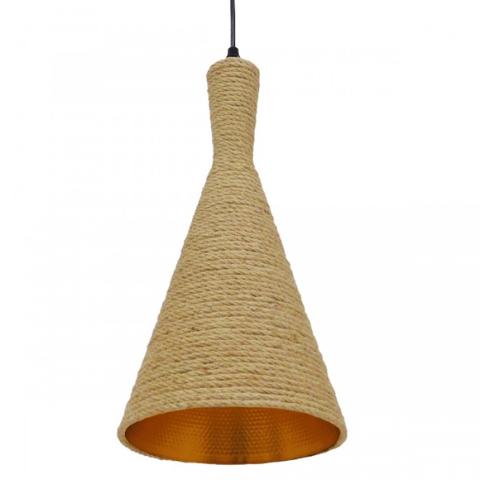 GloboStar® SHANGHAI ROPE 00918 Μοντέρνο Κρεμαστό Φωτιστικό Οροφής Μονόφωτο 1 x E27 με Μπεζ Σχοινί Καμπάνα Φ20 x Υ39cm GloboStar® SHANGHAI ROPE 00918 Μοντέρνο Κρεμαστό Φωτιστικό Οροφής Μονόφωτο 1 x E27 με Μπεζ Σχοινί Καμπάνα Φ20 x Υ39cm