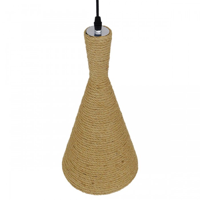 GloboStar® SHANGHAI ROPE 00918 Μοντέρνο Κρεμαστό Φωτιστικό Οροφής Μονόφωτο 1 x E27 με Μπεζ Σχοινί Καμπάνα Φ20 x Υ39cm GloboStar® SHANGHAI ROPE 00918 Μοντέρνο Κρεμαστό Φωτιστικό Οροφής Μονόφωτο 1 x E27 με Μπεζ Σχοινί Καμπάνα Φ20 x Υ39cm