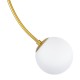 GloboStar® DRIZZLE 00921 Μοντέρνο Φωτιστικό Οροφής Μονόφωτο Χρυσό 100cm με Λευκό Ματ Γυαλί Φ15 x Y100cm GloboStar® DRIZZLE 00921 Μοντέρνο Φωτιστικό Οροφής Μονόφωτο Χρυσό 100cm με Λευκό Ματ Γυαλί Φ15 x Y100cm