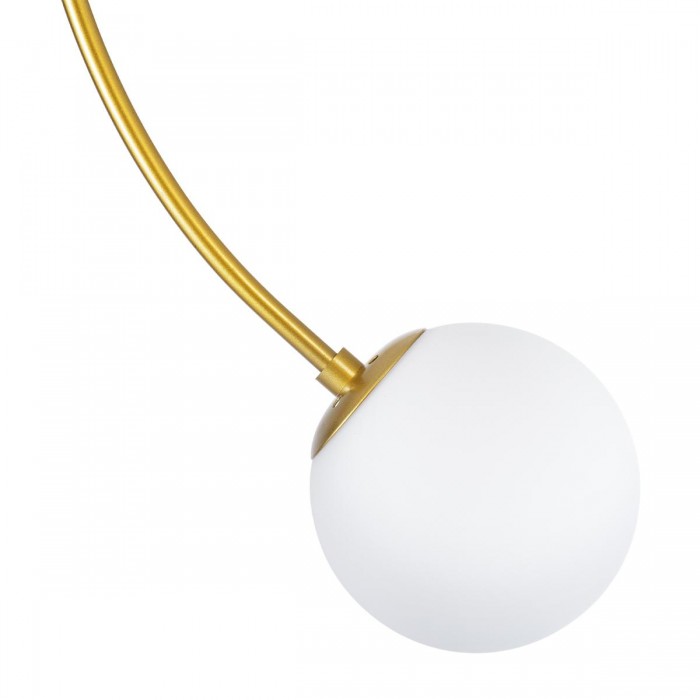 GloboStar® DRIZZLE 00922 Μοντέρνο Φωτιστικό Οροφής Μονόφωτο Χρυσό 70cm με Λευκό Ματ Γυαλί Φ15 x Y70cm GloboStar® DRIZZLE 00922 Μοντέρνο Φωτιστικό Οροφής Μονόφωτο Χρυσό 70cm με Λευκό Ματ Γυαλί Φ15 x Y70cm