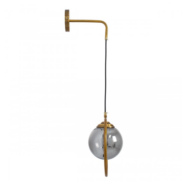 GloboStar® VIENNA 00923 Μοντέρνο Επιτοίχιο Φωτιστικό Απλίκα Μονόφωτο 1 x E27 IP20 Χρυσό Μέταλλο με Ασημί Γυαλί - Μ25 x Π23 x Υ27cm GloboStar® VIENNA 00923 Μοντέρνο Επιτοίχιο Φωτιστικό Απλίκα Μονόφωτο 1 x E27 IP20 Χρυσό Μέταλλο με Ασημί Γυαλί - Μ25 x Π23 x Υ27cm