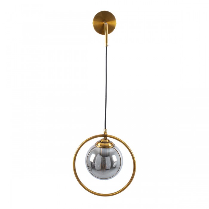 GloboStar® VIENNA 00923 Μοντέρνο Επιτοίχιο Φωτιστικό Απλίκα Μονόφωτο 1 x E27 IP20 Χρυσό Μέταλλο με Ασημί Γυαλί - Μ25 x Π23 x Υ27cm GloboStar® VIENNA 00923 Μοντέρνο Επιτοίχιο Φωτιστικό Απλίκα Μονόφωτο 1 x E27 IP20 Χρυσό Μέταλλο με Ασημί Γυαλί - Μ25 x Π23 x Υ27cm