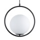 GloboStar® MADRID 00931 Μοντέρνο Κρεμαστό Φωτιστικό Οροφής Μονόφωτο 1 x E27 Μαύρο Μεταλλικό Γυάλινο Μπάλα Μ30 x Π20 x Υ30cm GloboStar® MADRID 00931 Μοντέρνο Κρεμαστό Φωτιστικό Οροφής Μονόφωτο 1 x E27 Μαύρο Μεταλλικό Γυάλινο Μπάλα Μ30 x Π20 x Υ30cm