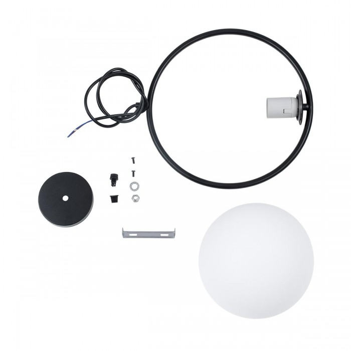 GloboStar® MADRID 00931 Μοντέρνο Κρεμαστό Φωτιστικό Οροφής Μονόφωτο 1 x E27 Μαύρο Μεταλλικό Γυάλινο Μπάλα Μ30 x Π20 x Υ30cm GloboStar® MADRID 00931 Μοντέρνο Κρεμαστό Φωτιστικό Οροφής Μονόφωτο 1 x E27 Μαύρο Μεταλλικό Γυάλινο Μπάλα Μ30 x Π20 x Υ30cm