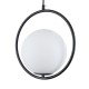 GloboStar® MADRID 00931 Μοντέρνο Κρεμαστό Φωτιστικό Οροφής Μονόφωτο 1 x E27 Μαύρο Μεταλλικό Γυάλινο Μπάλα Μ30 x Π20 x Υ30cm GloboStar® MADRID 00931 Μοντέρνο Κρεμαστό Φωτιστικό Οροφής Μονόφωτο 1 x E27 Μαύρο Μεταλλικό Γυάλινο Μπάλα Μ30 x Π20 x Υ30cm