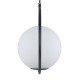 GloboStar® MADRID 00931 Μοντέρνο Κρεμαστό Φωτιστικό Οροφής Μονόφωτο 1 x E27 Μαύρο Μεταλλικό Γυάλινο Μπάλα Μ30 x Π20 x Υ30cm GloboStar® MADRID 00931 Μοντέρνο Κρεμαστό Φωτιστικό Οροφής Μονόφωτο 1 x E27 Μαύρο Μεταλλικό Γυάλινο Μπάλα Μ30 x Π20 x Υ30cm