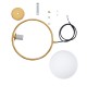 GloboStar® MADRID 00932 Μοντέρνο Κρεμαστό Φωτιστικό Οροφής Μονόφωτο 1 x E27 Χρυσό Μεταλλικό Γυάλινο Μπάλα Μ30 x Π20 x Υ30cm GloboStar® MADRID 00932 Μοντέρνο Κρεμαστό Φωτιστικό Οροφής Μονόφωτο 1 x E27 Χρυσό Μεταλλικό Γυάλινο Μπάλα Μ30 x Π20 x Υ30cm