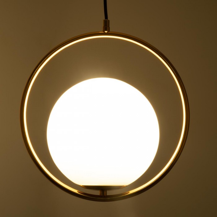 GloboStar® MADRID 00932 Μοντέρνο Κρεμαστό Φωτιστικό Οροφής Μονόφωτο 1 x E27 Χρυσό Μεταλλικό Γυάλινο Μπάλα Μ30 x Π20 x Υ30cm GloboStar® MADRID 00932 Μοντέρνο Κρεμαστό Φωτιστικό Οροφής Μονόφωτο 1 x E27 Χρυσό Μεταλλικό Γυάλινο Μπάλα Μ30 x Π20 x Υ30cm