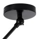 GloboStar® LOTUS 00937 Μοντέρνο Φωτιστικό Οροφής Μονόφωτο Γκρι Ματ Μεταλλικό Καμπάνα Φ30 x Y21cm