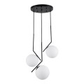 GloboStar® MONROE 00952 Μοντέρνο Κρεμαστό Φωτιστικό Οροφής Τρίφωτο 3 x E27 Μαύρο - Λευκό Μεταλλικό Μπάλα Φ60 x Υ50cm GloboStar® MONROE 00952 Μοντέρνο Κρεμαστό Φωτιστικό Οροφής Τρίφωτο 3 x E27 Μαύρο - Λευκό Μεταλλικό Μπάλα Φ60 x Υ50cm