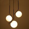 GloboStar® MONROE 00952 Μοντέρνο Κρεμαστό Φωτιστικό Οροφής Τρίφωτο 3 x E27 Μαύρο - Λευκό Μεταλλικό Μπάλα Φ60 x Υ50cm GloboStar® MONROE 00952 Μοντέρνο Κρεμαστό Φωτιστικό Οροφής Τρίφωτο 3 x E27 Μαύρο - Λευκό Μεταλλικό Μπάλα Φ60 x Υ50cm