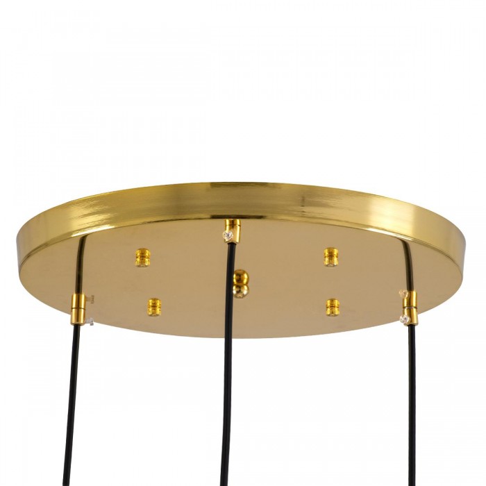 GloboStar® MONROE 00953 Μοντέρνο Κρεμαστό Φωτιστικό Οροφής Τρίφωτο 3 x E27 Χρυσό - Λευκό Μεταλλικό Μπάλα Φ60 x Υ50cm GloboStar® MONROE 00953 Μοντέρνο Κρεμαστό Φωτιστικό Οροφής Τρίφωτο 3 x E27 Χρυσό - Λευκό Μεταλλικό Μπάλα Φ60 x Υ50cm