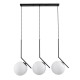 GloboStar® MONROE 00954 Μοντέρνο Κρεμαστό Φωτιστικό Οροφής Τρίφωτο 3 x E27 Μαύρο - Λευκό Μεταλλικό Μπάλα Μ74 x Π25 x Υ50cm GloboStar® MONROE 00954 Μοντέρνο Κρεμαστό Φωτιστικό Οροφής Τρίφωτο 3 x E27 Μαύρο - Λευκό Μεταλλικό Μπάλα Μ74 x Π25 x Υ50cm
