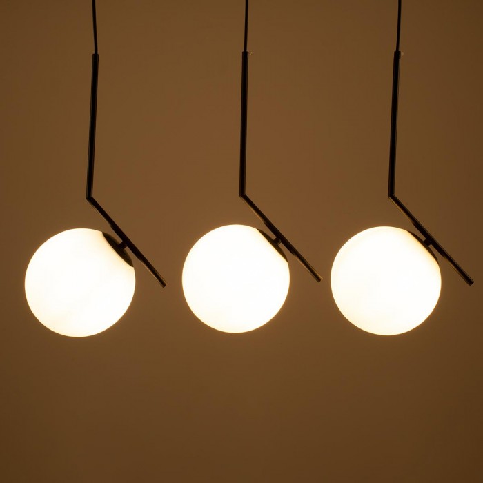 GloboStar® MONROE 00954 Μοντέρνο Κρεμαστό Φωτιστικό Οροφής Τρίφωτο 3 x E27 Μαύρο - Λευκό Μεταλλικό Μπάλα Μ74 x Π25 x Υ50cm GloboStar® MONROE 00954 Μοντέρνο Κρεμαστό Φωτιστικό Οροφής Τρίφωτο 3 x E27 Μαύρο - Λευκό Μεταλλικό Μπάλα Μ74 x Π25 x Υ50cm