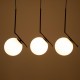 GloboStar® MONROE 00954 Μοντέρνο Κρεμαστό Φωτιστικό Οροφής Τρίφωτο 3 x E27 Μαύρο - Λευκό Μεταλλικό Μπάλα Μ74 x Π25 x Υ50cm GloboStar® MONROE 00954 Μοντέρνο Κρεμαστό Φωτιστικό Οροφής Τρίφωτο 3 x E27 Μαύρο - Λευκό Μεταλλικό Μπάλα Μ74 x Π25 x Υ50cm