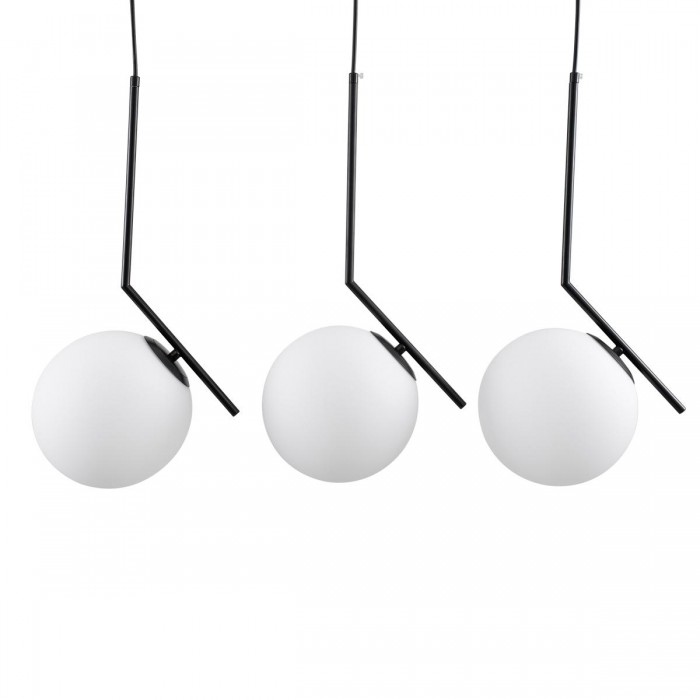GloboStar® MONROE 00954 Μοντέρνο Κρεμαστό Φωτιστικό Οροφής Τρίφωτο 3 x E27 Μαύρο - Λευκό Μεταλλικό Μπάλα Μ74 x Π25 x Υ50cm GloboStar® MONROE 00954 Μοντέρνο Κρεμαστό Φωτιστικό Οροφής Τρίφωτο 3 x E27 Μαύρο - Λευκό Μεταλλικό Μπάλα Μ74 x Π25 x Υ50cm