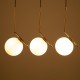 GloboStar® MONROE 00955 Μοντέρνο Κρεμαστό Φωτιστικό Οροφής Τρίφωτο 3 x E27 Χρυσό - Λευκό Μεταλλικό Μπάλα Μ74 x Π25 x Υ50cm GloboStar® MONROE 00955 Μοντέρνο Κρεμαστό Φωτιστικό Οροφής Τρίφωτο 3 x E27 Χρυσό - Λευκό Μεταλλικό Μπάλα Μ74 x Π25 x Υ50cm
