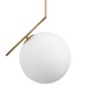 GloboStar® MONROE 00956 Μοντέρνο Κρεμαστό Φωτιστικό Οροφής Μονόφωτο 1 x E27 Χρυσό - Λευκό Μεταλλικό Μπάλα Φ30 x Υ75cm GloboStar® MONROE 00956 Μοντέρνο Κρεμαστό Φωτιστικό Οροφής Μονόφωτο 1 x E27 Χρυσό - Λευκό Μεταλλικό Μπάλα Φ30 x Υ75cm