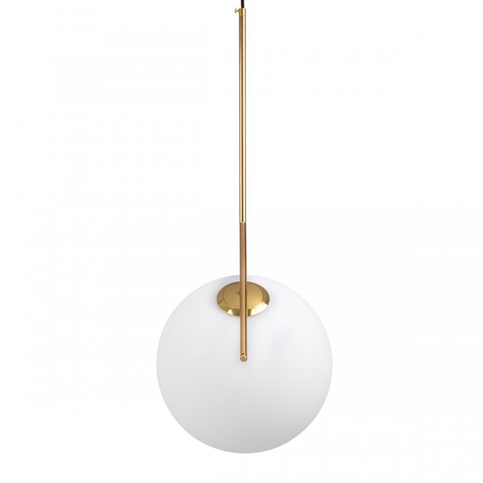 GloboStar® MONROE 00956 Μοντέρνο Κρεμαστό Φωτιστικό Οροφής Μονόφωτο 1 x E27 Χρυσό - Λευκό Μεταλλικό Μπάλα Φ30 x Υ75cm GloboStar® MONROE 00956 Μοντέρνο Κρεμαστό Φωτιστικό Οροφής Μονόφωτο 1 x E27 Χρυσό - Λευκό Μεταλλικό Μπάλα Φ30 x Υ75cm