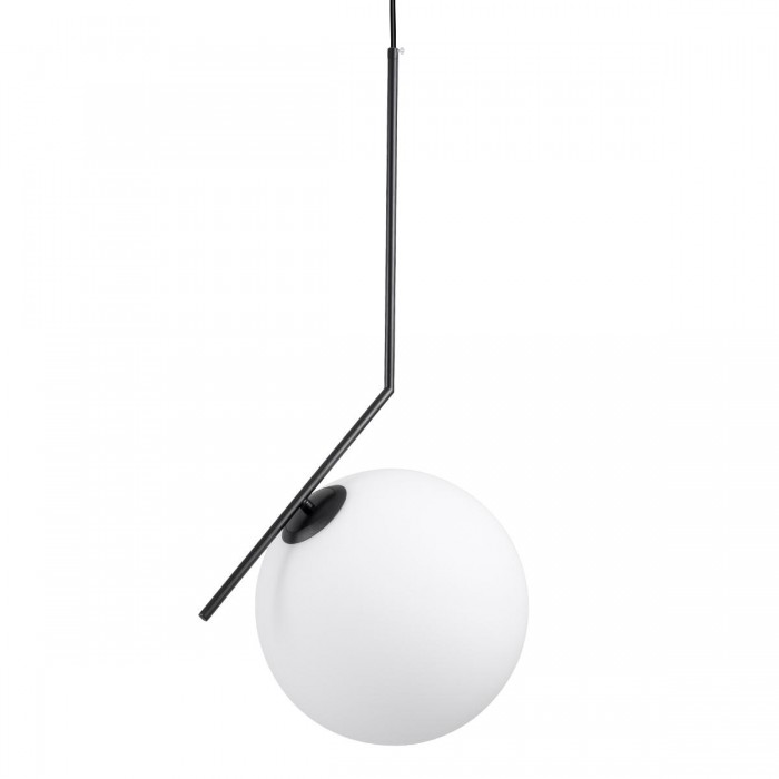 GloboStar® MONROE 00957 Μοντέρνο Κρεμαστό Φωτιστικό Οροφής Μονόφωτο 1 x E27 Μαύρο - Λευκό Μεταλλικό Μπάλα Φ30 x Υ75cm GloboStar® MONROE 00957 Μοντέρνο Κρεμαστό Φωτιστικό Οροφής Μονόφωτο 1 x E27 Μαύρο - Λευκό Μεταλλικό Μπάλα Φ30 x Υ75cm