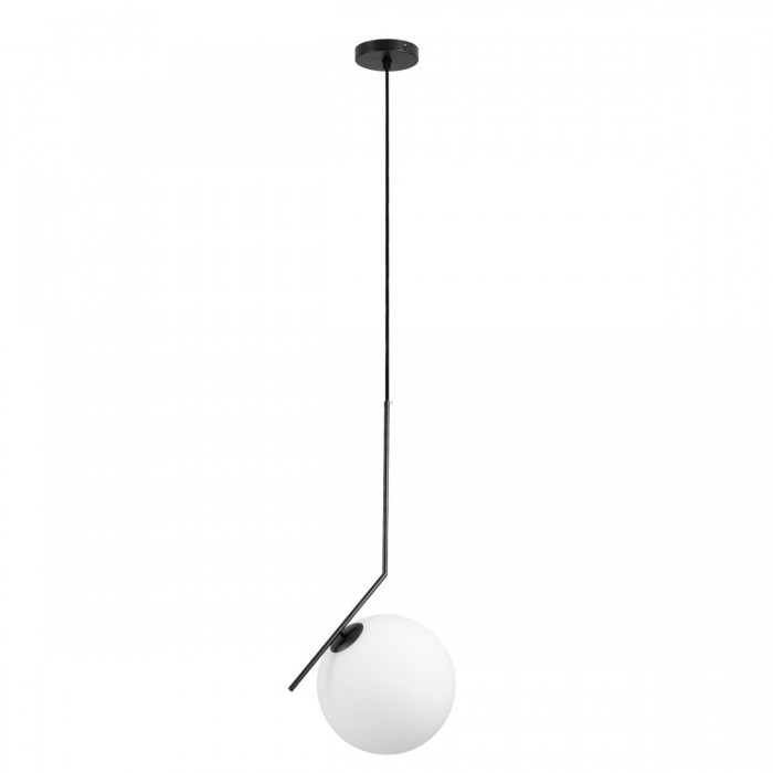 GloboStar® MONROE 00957 Μοντέρνο Κρεμαστό Φωτιστικό Οροφής Μονόφωτο 1 x E27 Μαύρο - Λευκό Μεταλλικό Μπάλα Φ30 x Υ75cm GloboStar® MONROE 00957 Μοντέρνο Κρεμαστό Φωτιστικό Οροφής Μονόφωτο 1 x E27 Μαύρο - Λευκό Μεταλλικό Μπάλα Φ30 x Υ75cm