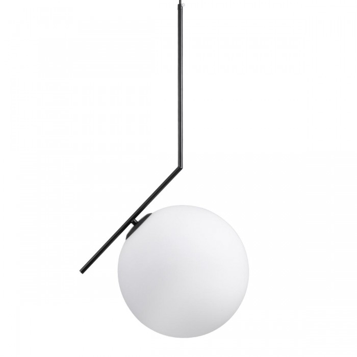 GloboStar® MONROE 00957 Μοντέρνο Κρεμαστό Φωτιστικό Οροφής Μονόφωτο 1 x E27 Μαύρο - Λευκό Μεταλλικό Μπάλα Φ30 x Υ75cm GloboStar® MONROE 00957 Μοντέρνο Κρεμαστό Φωτιστικό Οροφής Μονόφωτο 1 x E27 Μαύρο - Λευκό Μεταλλικό Μπάλα Φ30 x Υ75cm