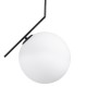 GloboStar® MONROE 00957 Μοντέρνο Κρεμαστό Φωτιστικό Οροφής Μονόφωτο 1 x E27 Μαύρο - Λευκό Μεταλλικό Μπάλα Φ30 x Υ75cm GloboStar® MONROE 00957 Μοντέρνο Κρεμαστό Φωτιστικό Οροφής Μονόφωτο 1 x E27 Μαύρο - Λευκό Μεταλλικό Μπάλα Φ30 x Υ75cm