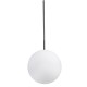 GloboStar® MONROE 00957 Μοντέρνο Κρεμαστό Φωτιστικό Οροφής Μονόφωτο 1 x E27 Μαύρο - Λευκό Μεταλλικό Μπάλα Φ30 x Υ75cm GloboStar® MONROE 00957 Μοντέρνο Κρεμαστό Φωτιστικό Οροφής Μονόφωτο 1 x E27 Μαύρο - Λευκό Μεταλλικό Μπάλα Φ30 x Υ75cm