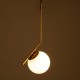 GloboStar® MONROE 00958 Μοντέρνο Κρεμαστό Φωτιστικό Οροφής Μονόφωτο 1 x E27 Χρυσό - Λευκό Μεταλλικό Μπάλα Φ15 x Υ49cm GloboStar® MONROE 00958 Μοντέρνο Κρεμαστό Φωτιστικό Οροφής Μονόφωτο 1 x E27 Χρυσό - Λευκό Μεταλλικό Μπάλα Φ15 x Υ49cm